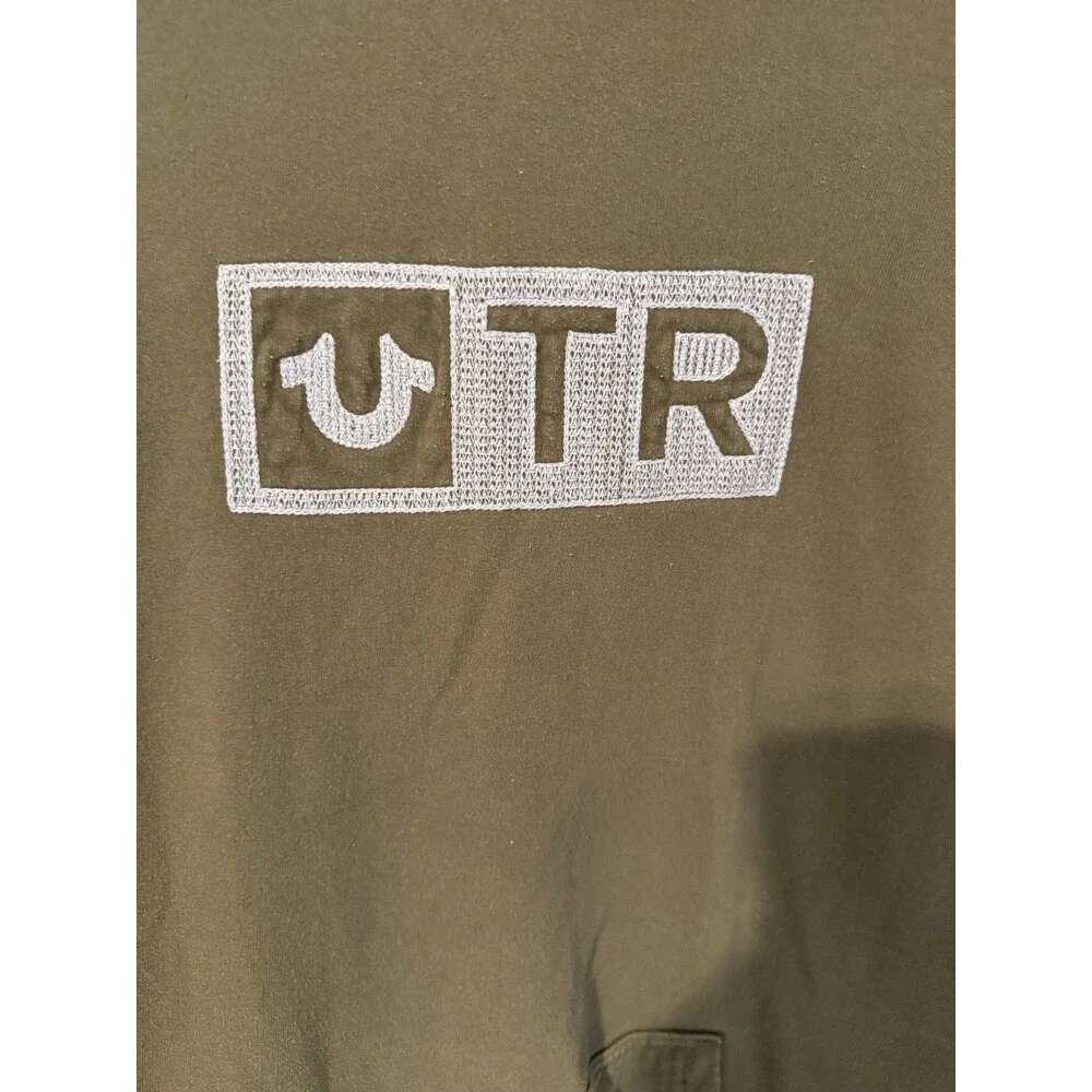 True Religion Men's Hoodie Hunter Green. Large